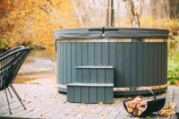 Hottub 225cm mit integriertem Ofen